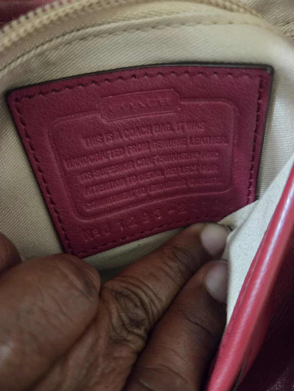 Coach 2012 Legacy Archival Rambler 21194 Red Leather